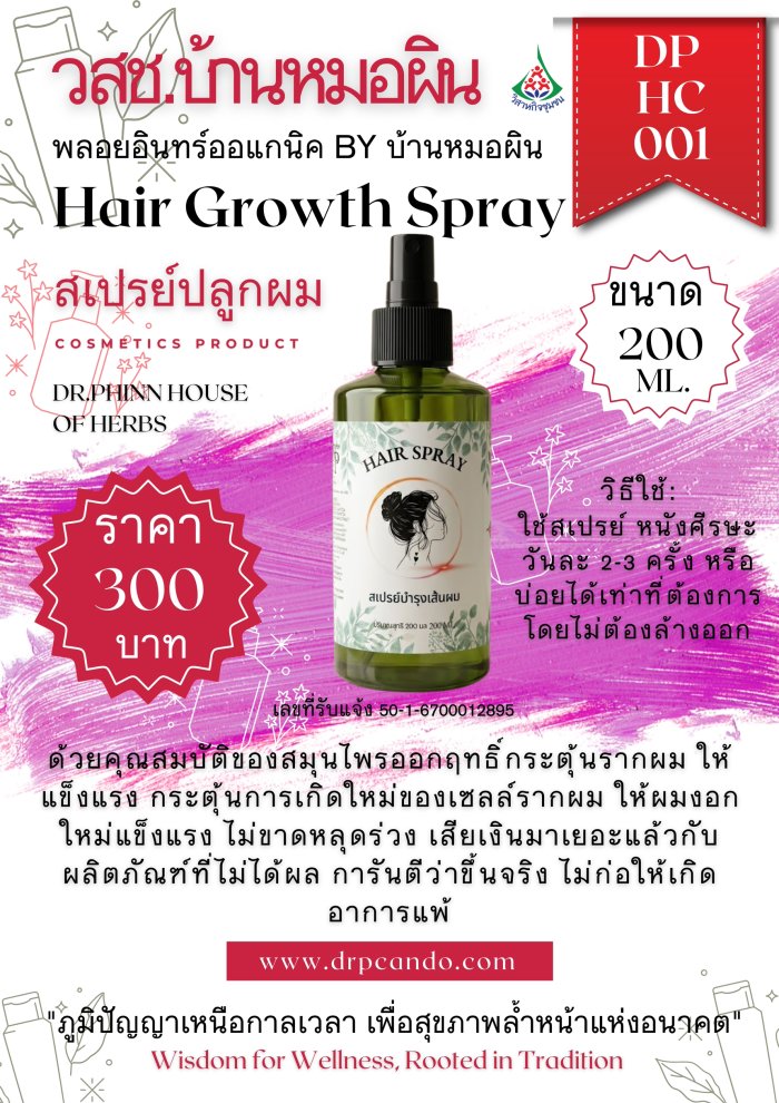 สเปรย์ปลูกผม200ml.
