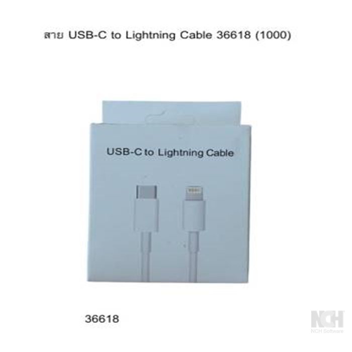 สาย USB-C to Lightning Cable 36618 (1000) 10ชิ้น / แพ็ค